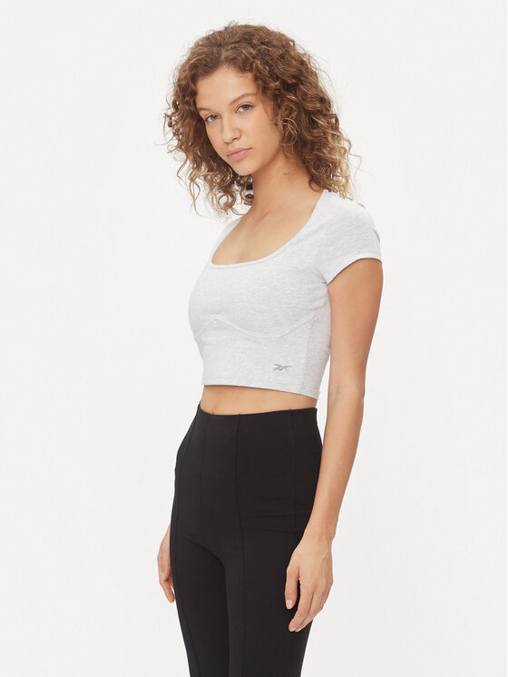 Reebok Tričko Essentials IL4646 Sivá Regular Fit