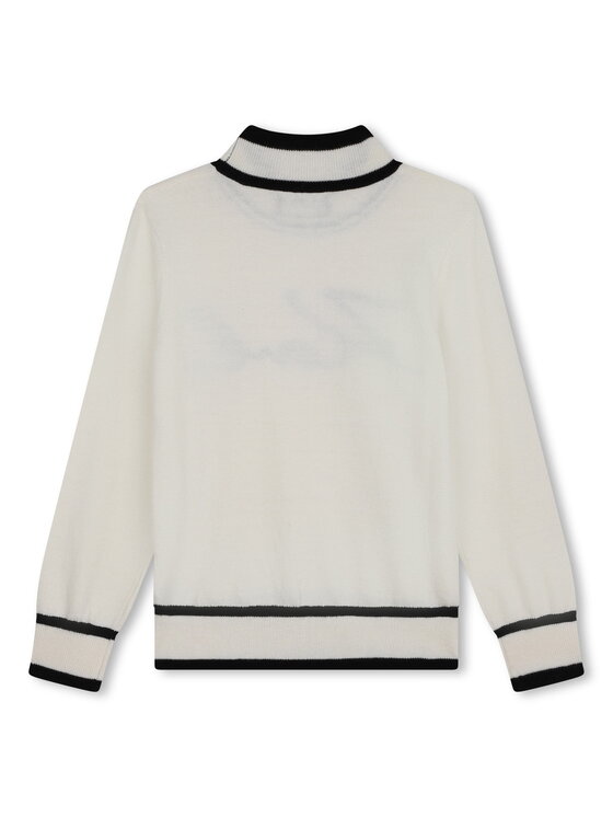 Karl Lagerfeld Kids Karl Lagerfeld Kids Sweter Z30218/122 Écru Regular Fit