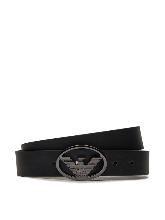 Emporio Armani Pánsky opasok Y4S648 YQ87I 80001 Čierna