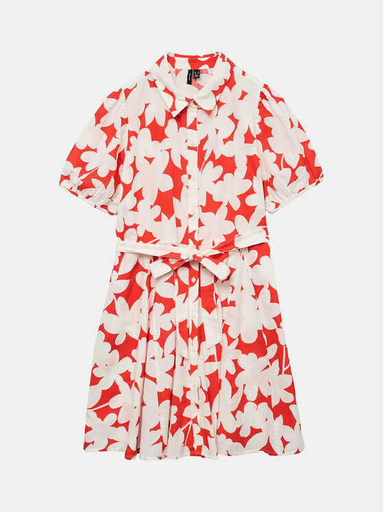 Vero Moda Vero Moda Haljina košulja Dicthe 10303728 Crvena Regular Fit