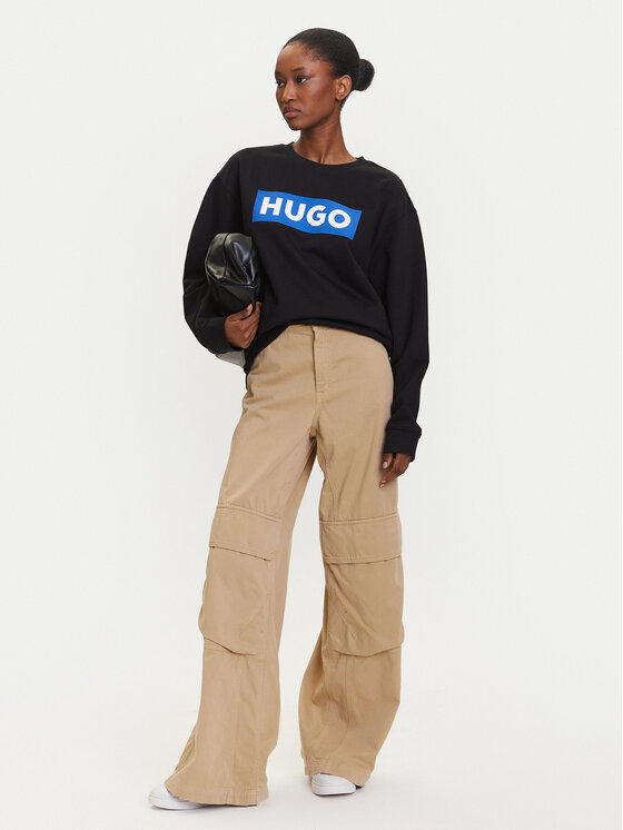 HUGO HUGO Bluza Classic 50522425 Czarny Relaxed Fit