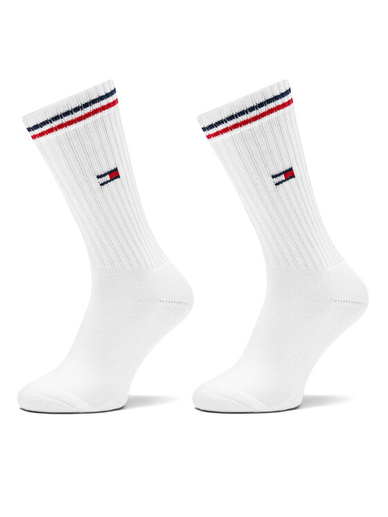 Tommy Hilfiger Tommy Hilfiger 2er-Set hohe Damensocken 701228176 Weiß