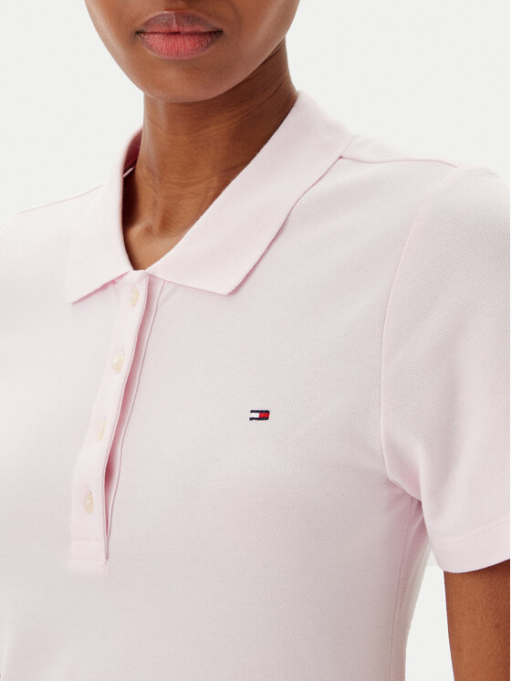 Tommy Hilfiger Tommy Hilfiger Ежедневна рокля WW0WW43228 Розов Slim Fit