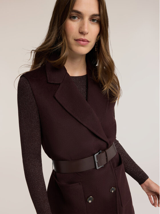 Motivi Motivi Cappotto invernale L001W000036N022 Marrone Slim Fit