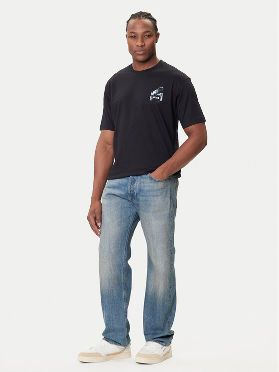BOSS BOSS Majica 50546374 Črna Relaxed Fit