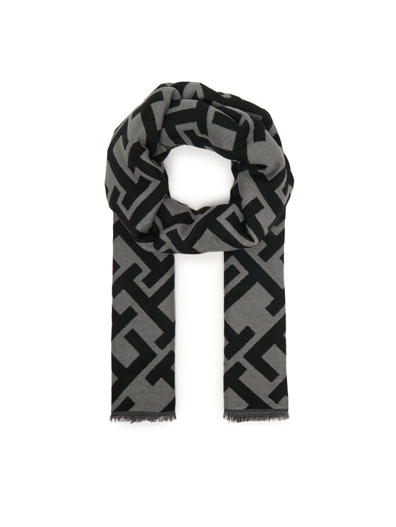 Tommy Hilfiger Tommy Hilfiger Šal Th Monogram Heavy Scarf AW0AW18051 Crna