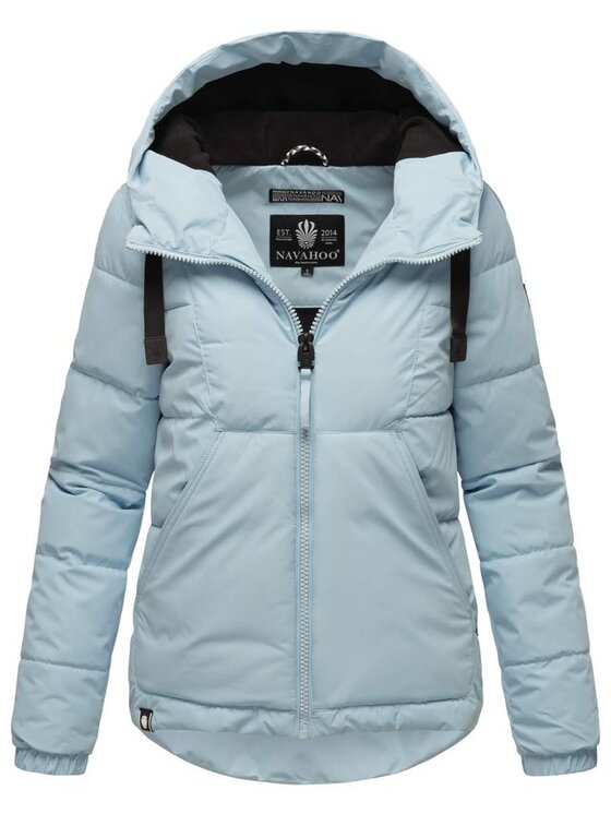 Navahoo Navahoo Kurtka zimowa Eisballchen Błękitny Casual Fit
