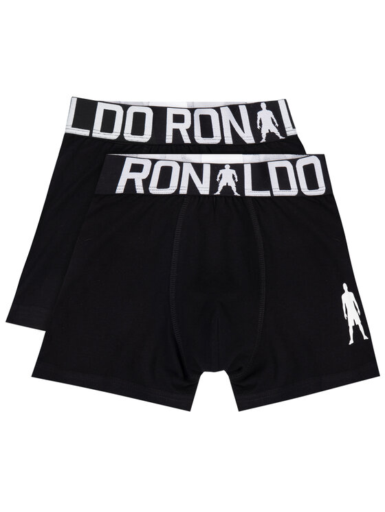 Cristiano Ronaldo CR7 Cristiano Ronaldo CR7 Set 2 perechi de boxeri Boys 2-Pack Boxer 8400-51-451 Negru