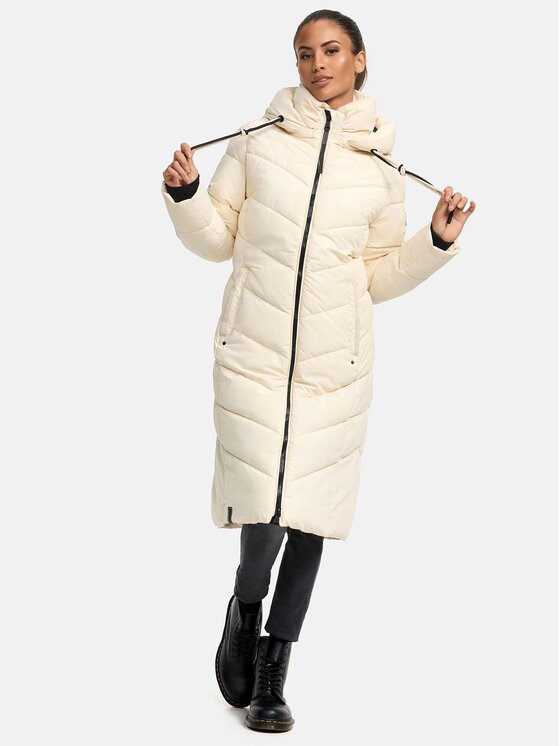 Navahoo Navahoo Kurtka zimowa Sahnekatzi Beżowy Regular Fit