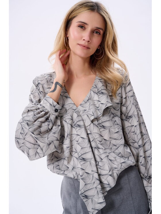 blue shadow blue shadow Bluzka Alen Czarny Regular Fit