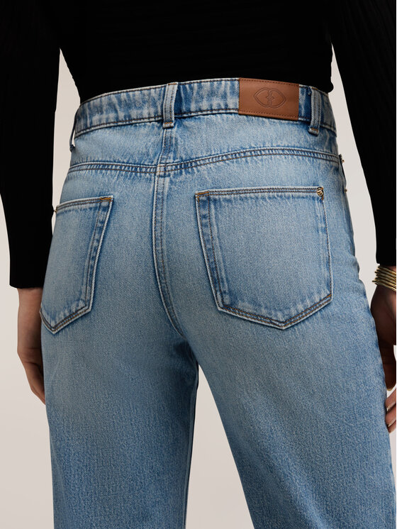 Motivi Motivi Jeansy P417Q204623N024 Turkusowy Boy Fit