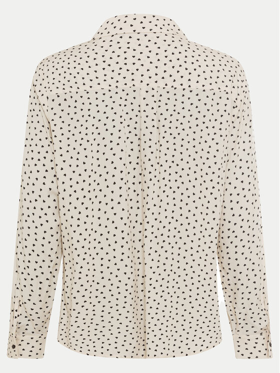 Olsen Olsen Πουκάμισο 12001951 Μπεζ Regular Fit