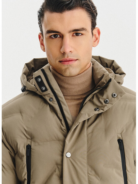 Pako Lorente Pako Lorente Kurtka zimowa P25WN-5X-015 Beżowy Classic Fit