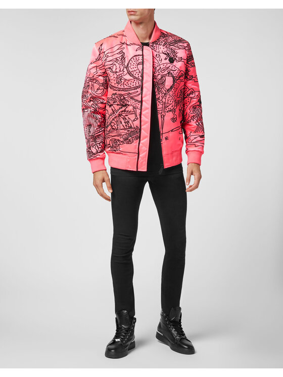 PHILIPP PLEIN PHILIPP PLEIN Bomber 3559 Rosa Regular Fit