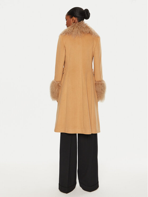 YES LONDON YES LONDON Palton de iarnă CD1202/MON/COL Maro Regular Fit