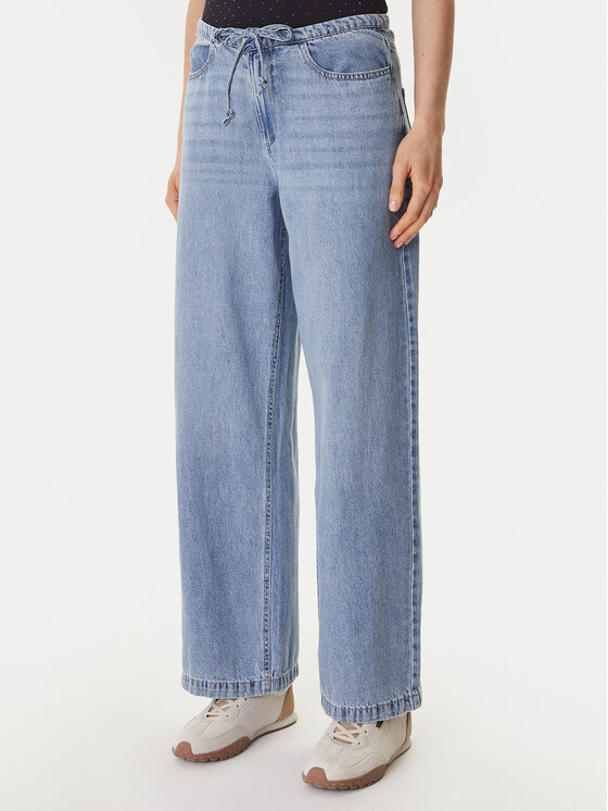 DKNY DKNY Jeansy DJ6G4184 Modrá Wide Leg