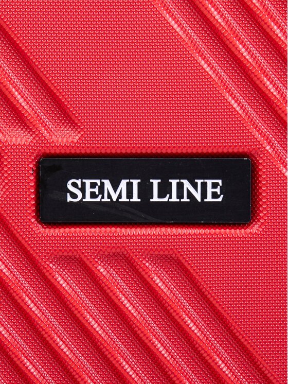 Semi Line Semi Line Nagy bőrönd T5851-3 Piros