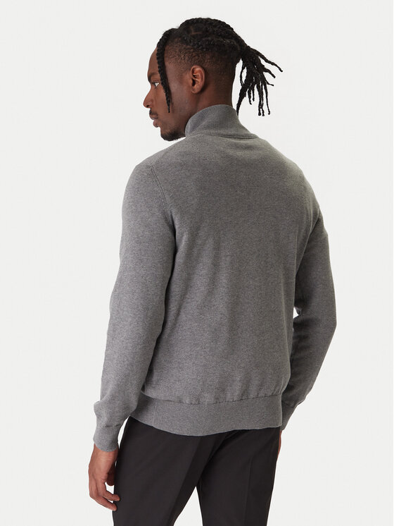 BOSS BOSS Пуловер Kanobix 50527585 Сив Regular Fit