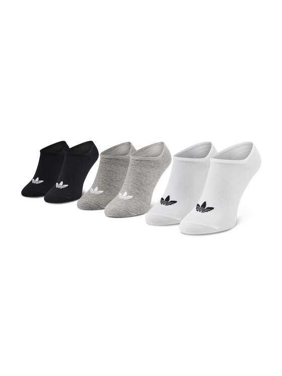 adidas adidas Набір 3 пар низьких шкарпеток unisex Trefoil Liner FT8524 Білий