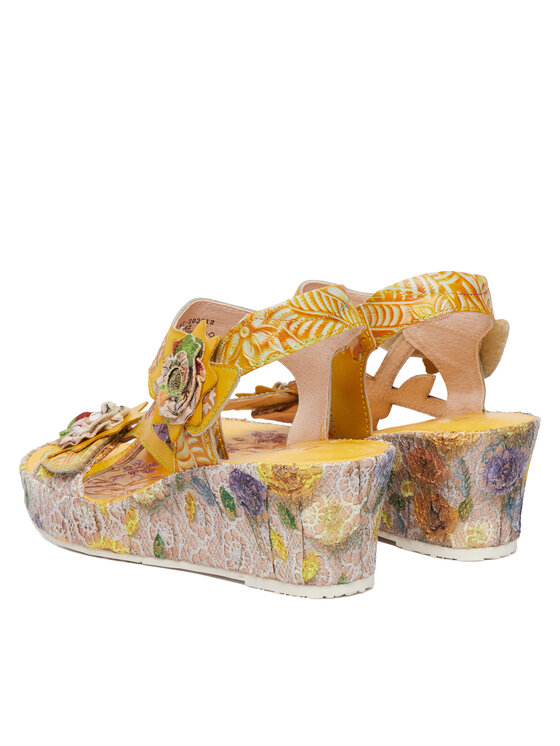 Laura Vita Laura Vita Босоніжки Facdiao 42 Жовтий