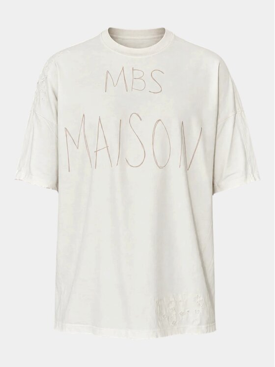 MADE BY SOCIETY MADE BY SOCIETY T-Shirt BIT-CRUSH - T17202 Biały Basic Fit