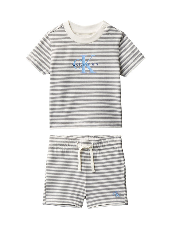 Calvin Klein Jeans Calvin Klein Jeans Комплект тишърт и панталонки LVCKSJI12B Сив Regular Fit