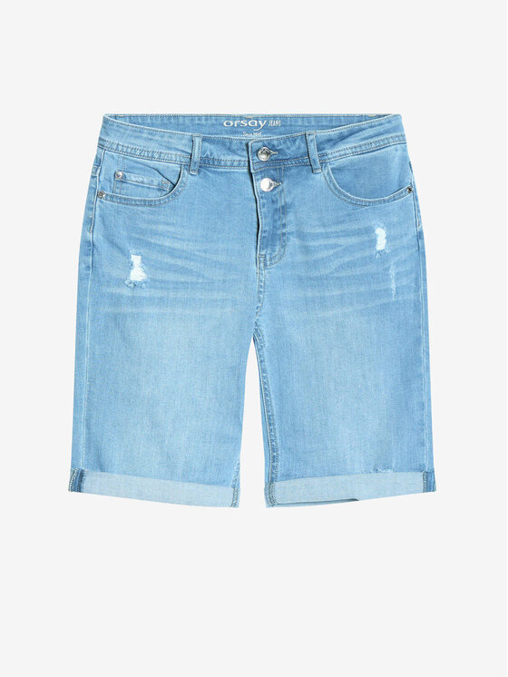 Orsay Orsay Szorty jeansowe 322029-97__38 Biały Regular Fit
