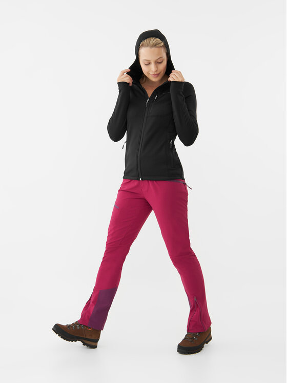 Viking Viking Bluza Jukon Hoodie Polartec Lady Czarny Regular Fit
