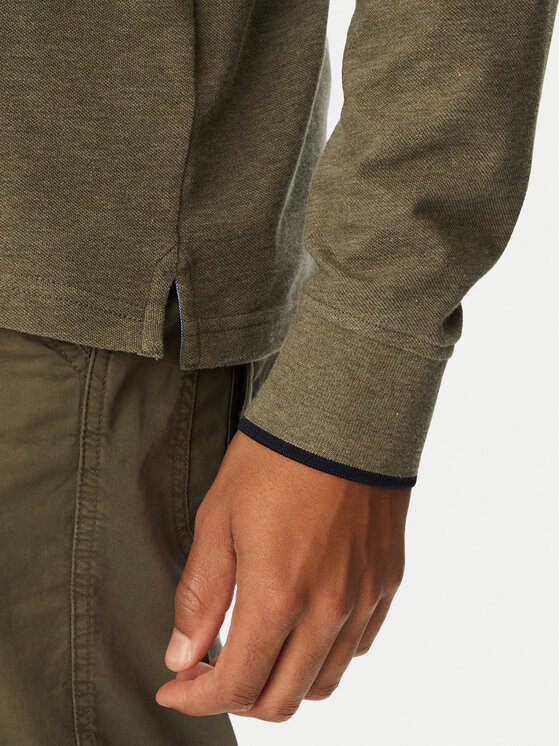 Aeronautica Militare Aeronautica Militare Тениска с яка и копчета 262PO1653UP00082 Зелен Regular Fit