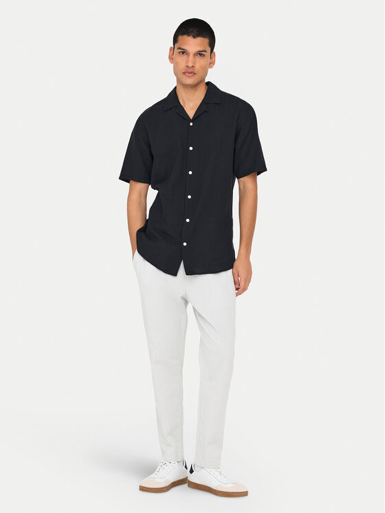 Only & Sons Only & Sons Cămașă Caiden 22025116 Negru Slim Fit
