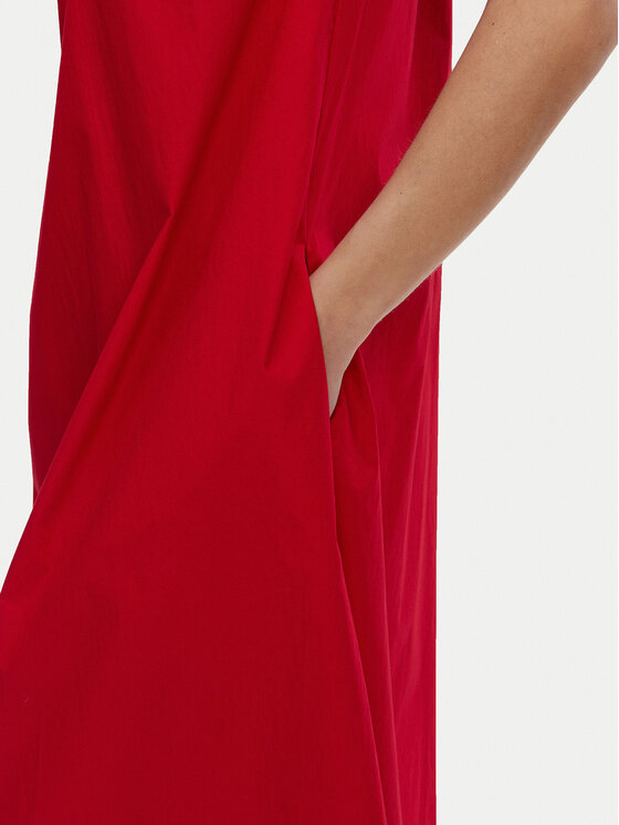 Tommy Hilfiger Tommy Hilfiger Sommerkleid WW0WW44667 Rot Relaxed Fit