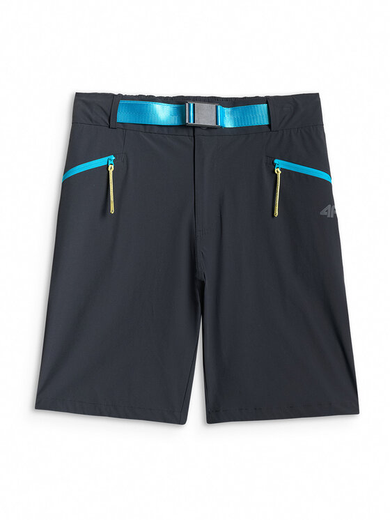 4F 4F Szorty sportowe TREKKING Czarny Regular Fit