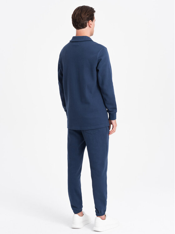 Ombre Ombre Tepláková souprava Z71 Tmavomodrá Regular Fit