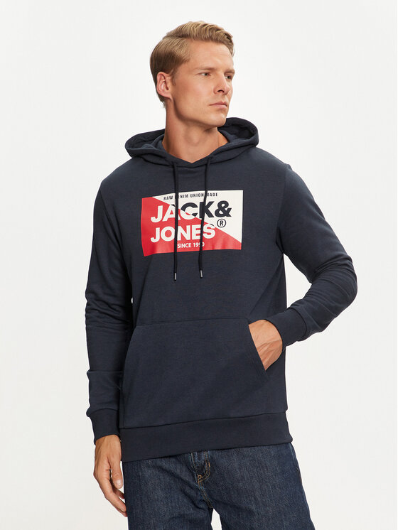 Jack&Jones Mikina Nolan 12256849 Tmavomodrá Standard Fit