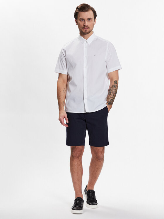Camicia Stretch Poplin S/S Regular Shirt
