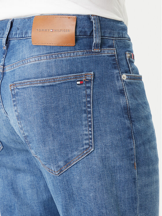 Tommy Hilfiger Tommy Hilfiger Džinsai Bleecker Jax Indigo MW0MW42316 Mėlyna Slim Fit