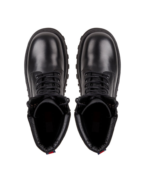 Tommy Jeans Tommy Jeans Planinarske cipele Tjm Elevated Outsole Boot EM0EM01251 Crna