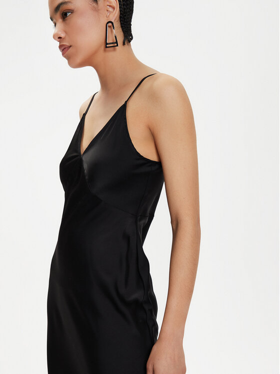 Armani Exchange Armani Exchange Koktejlové šaty 8NYA59 YNZ5Z 1200 Černá Regular Fit