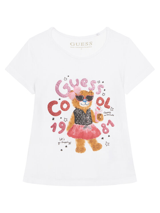Guess Guess Póló K6RI03 K6YW4 Fehér Regular Fit