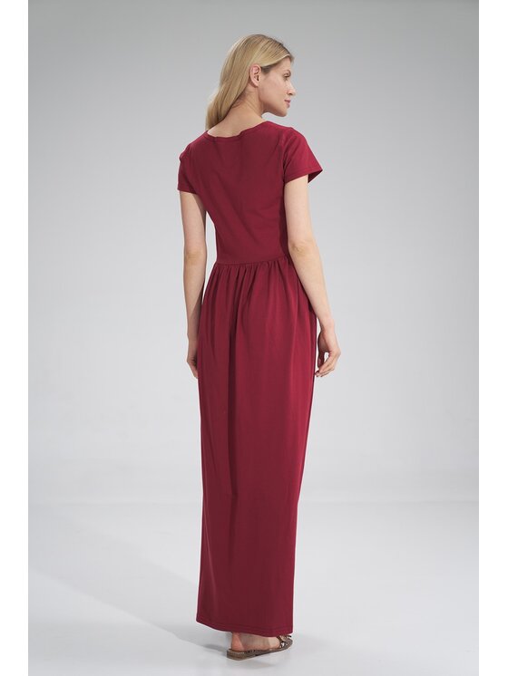 FIGL FIGLFIGL Vestito M787 Bordeaux Regular Fit