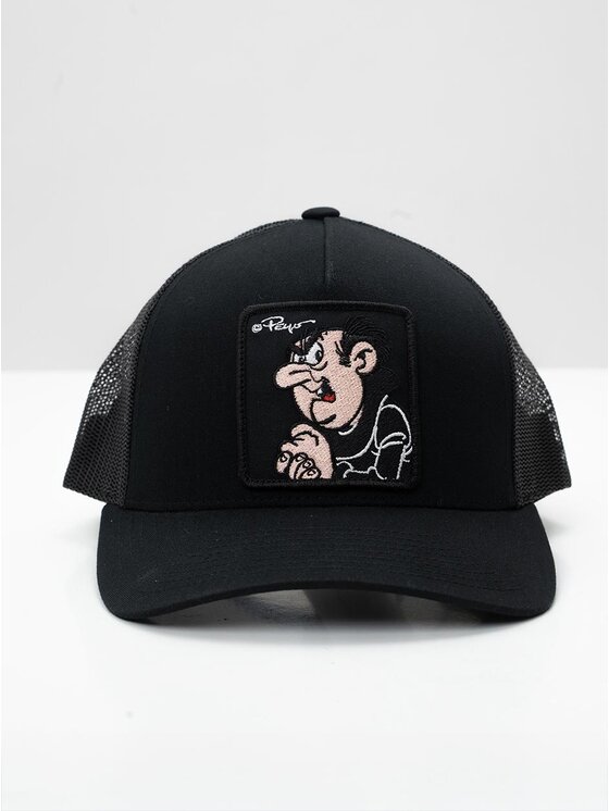 Smerfy Smerfy Czapka z daszkiem Trucker Czarna Smerfy Gargamel Patch uni Czarny