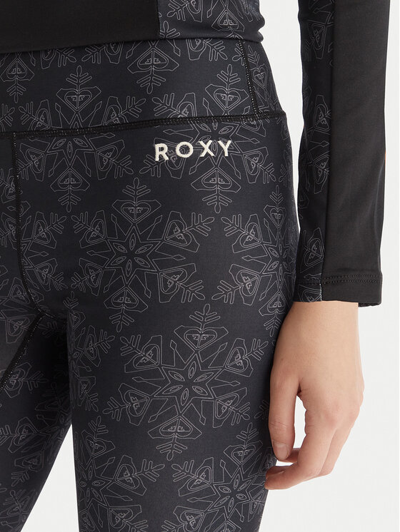 Roxy Roxy Termalno donje rublje Daybreak Brushed ERJLW03056 Crna Slim Fit