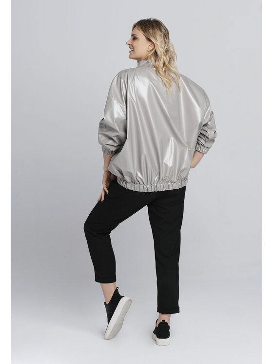 Look Made With Love Look Made With Love Kurtka bomber Look 951 Iceberg Srebrny Oversize