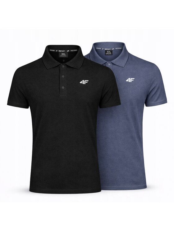 4F 4F Polo Z-0770-2-H Biały Regular Fit