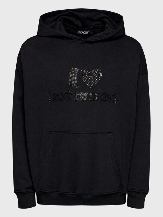 2005 2005 Sweatshirt Unisex Hot Moms Schwarz Relaxed Fit