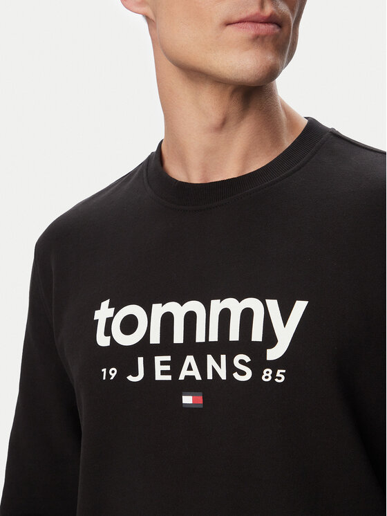 Tommy Jeans Tommy Jeans Džemperis ar kapuci Graphic DM0DM23392 Melns Regular Fit