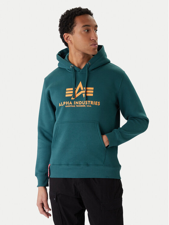 Alpha Industries Alpha Industries Mikina Basic 178312 Zelená Regular Fit