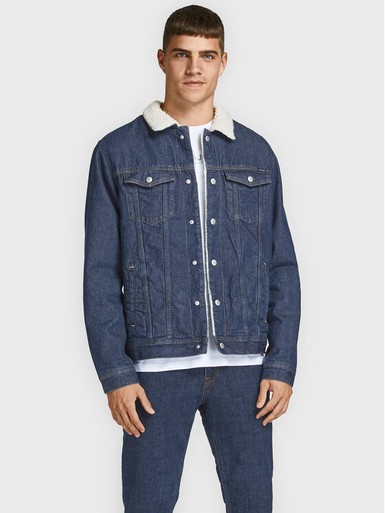 Jack & Jones Jack & Jones Teksajakk Jean 12181157 Tumesinine Regular Fit