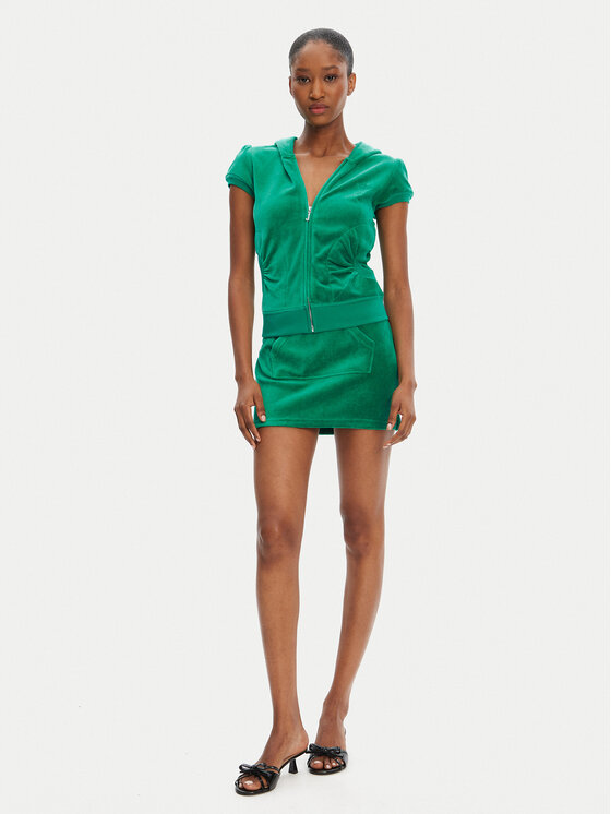 Juicy Couture Juicy Couture Mini sukně Heritage JCGGS125022 Zelená Slim Fit