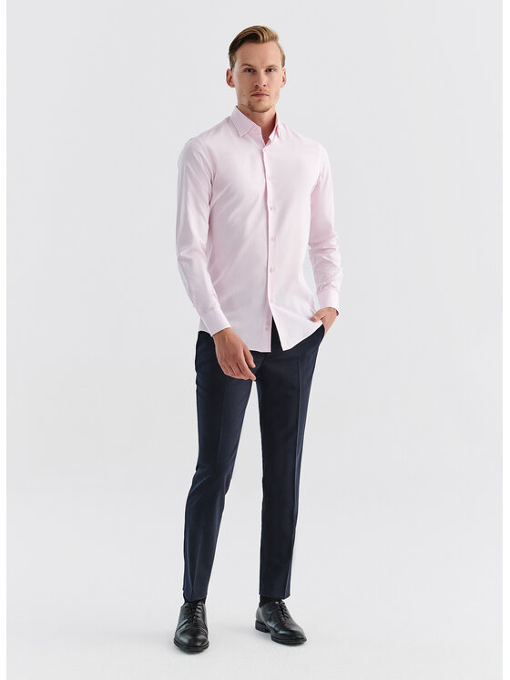 Pako Lorente Pako Lorente Koszula P000B-1X-055 Różowy Slim Fit